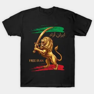 Free Iran  – Iran Azad Persian Freedom Revolution T-Shirt M0K