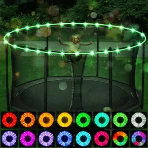Trampoline Lights, Trampoline LED Lights for 16Ft 14Ft 12Ft 10Ft Trampoline, Jump Control 16 Color Change,   Case