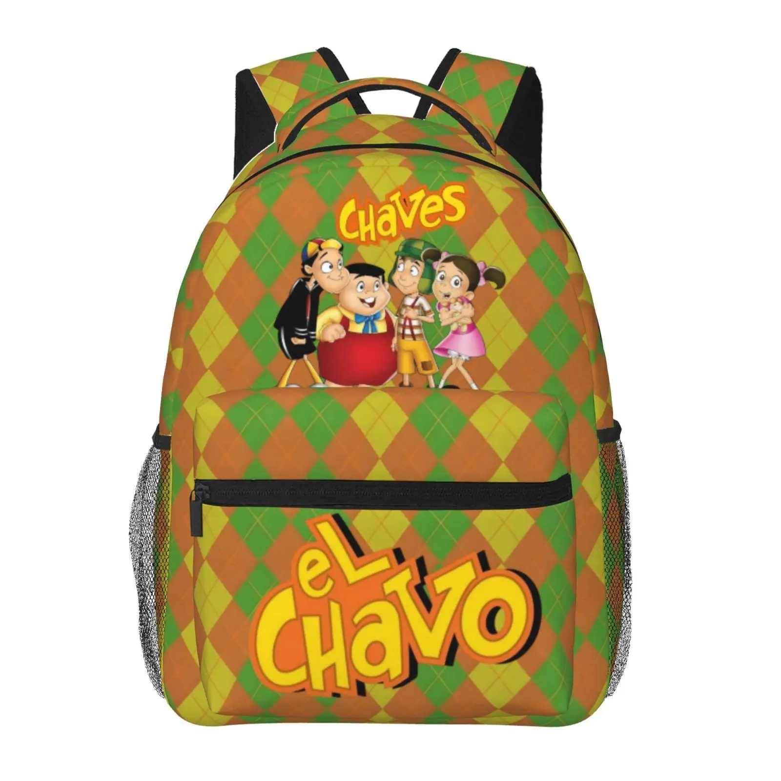 El chavo Backpack for Adults Chavo Backpack with Adjustable Straps, Multi Pocket Lightweight Daypack for Work Travel Camping, El chavo del ocho party supplies Casual Backpack Gift for Men Women