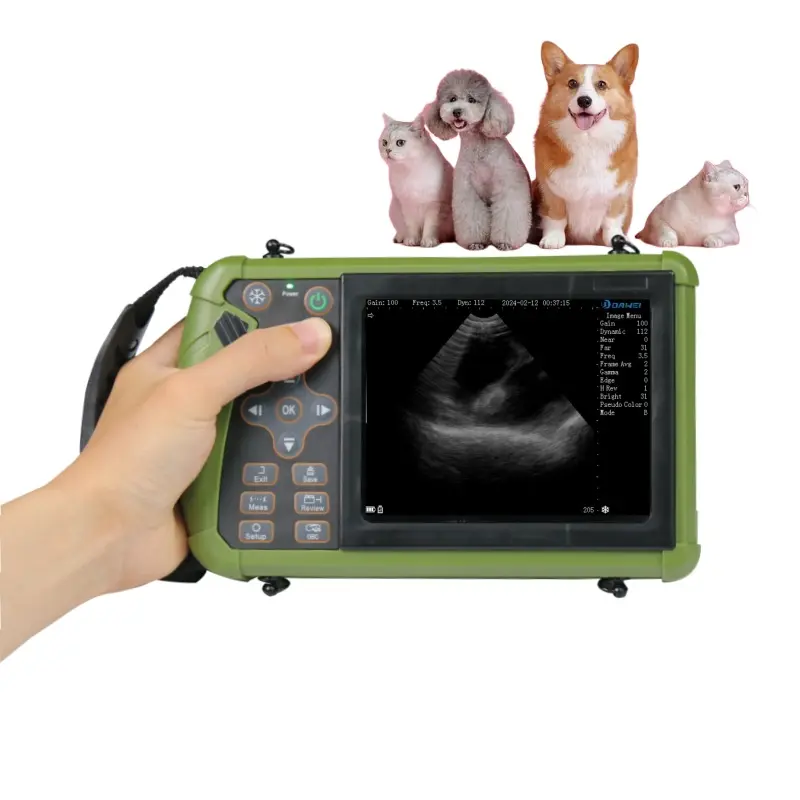Portable Veterinary Ultrasound Machine for Dogs - 3.5MHz Probe, Accurate, 11lb/5kg, 2lb, 8 Pseudo-Color Modes, Assess Fetal Vitality, Suitable for Home Use with Pigs, Sheep, Goats, Reduce Strain On Eyes