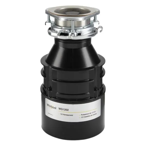 Whirlpool WG1202XH Genuine OEM In-Sink Disposer Replacement - 0.5 HP, High-Quality Materials, Long-Lasting Construction, Low Maintenance, Repairs & Restores Equipment Reliable Performance