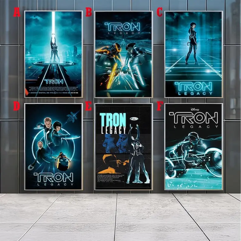 TRON Legacy Movie Posters , Canvas Prints , Movie Fans Collection , Room Decor , Birthday Gift