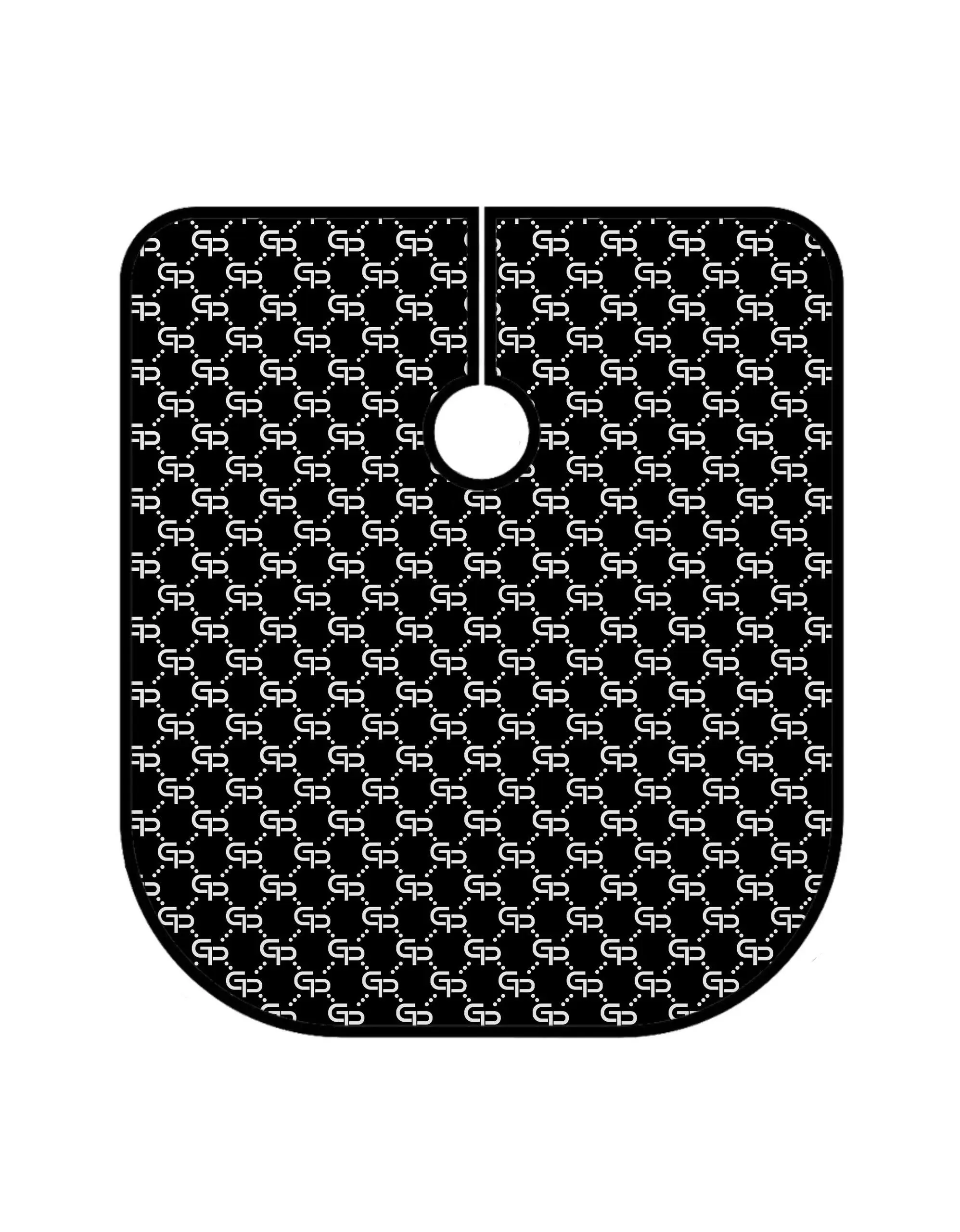 Professional Barber Haircut Cape, Black Pattern Hair Cutting Cape for Barbers, Stylists & Salons