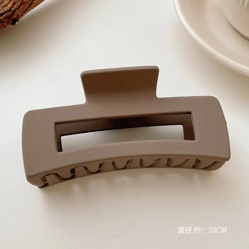 19 # Deep Coffee Square Clip