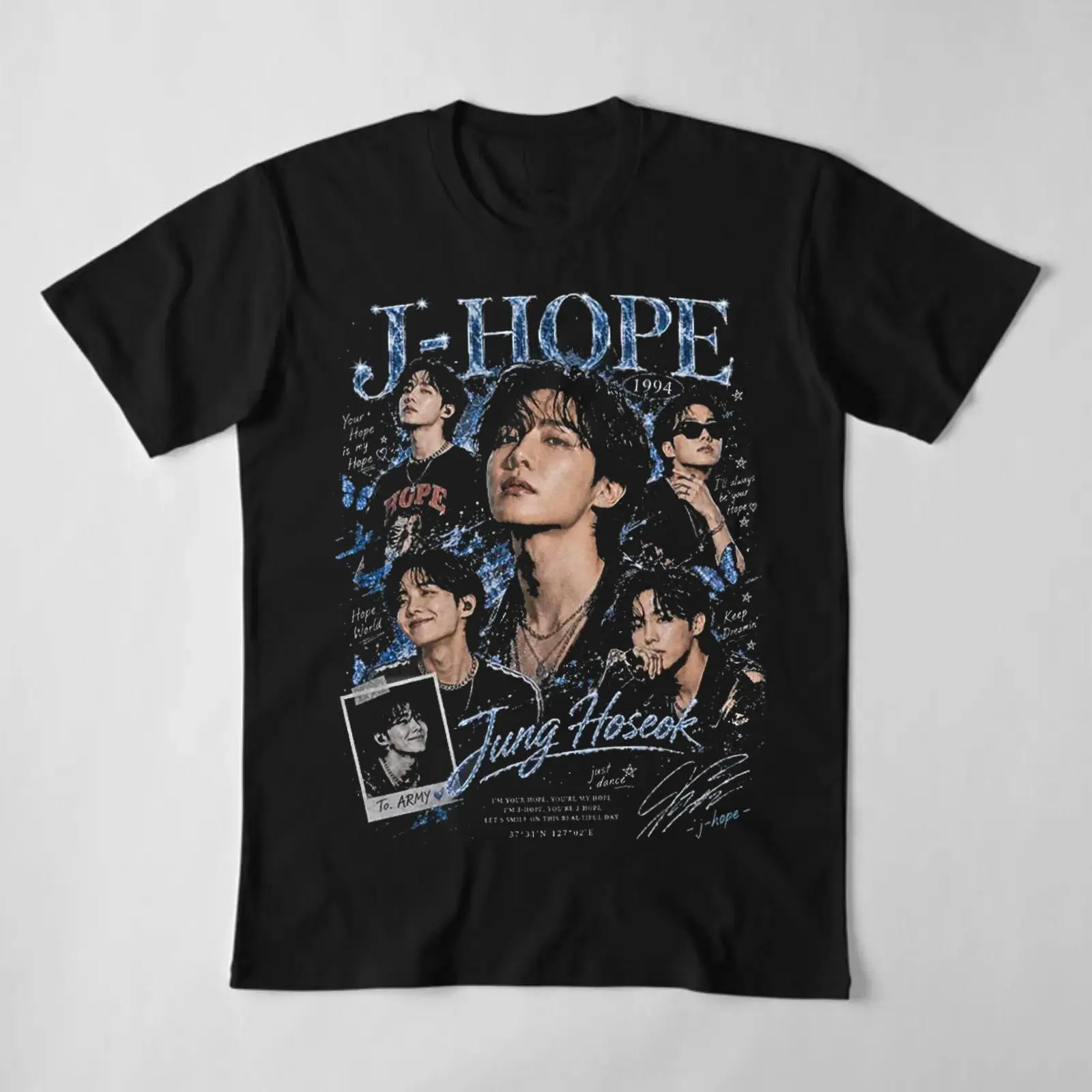 J-Hope Idol Graphic Vintage Rap T-Shirt – Vintage K-Pop Fan Tee