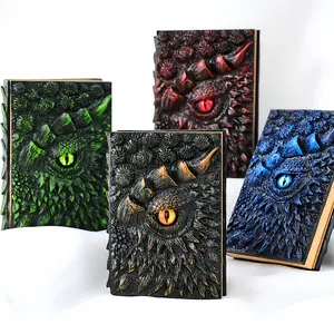 3D Dragon Eye Relief Journal Notebook, Resin Carved Diary, Perfect Gift for Dragon Enthusiasts, Blank Pages for Writing & Sketching, Durable Drawing Notebook, Blank Paper Journal