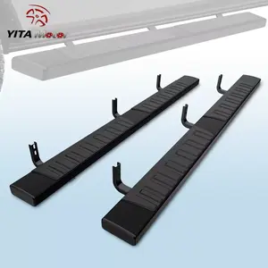 YITAMOTOR 6 Inches Running Boards Compatible with 2005-2024 Nissan Frontier Crew Cab Only, Aluminum Black Side Steps Nerf Bars