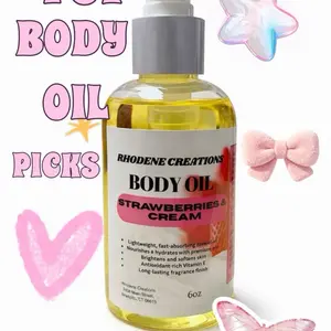 Strawberries and Cream Scented Body Oil