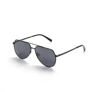 Men's Polarized Large Retro Aviator Sunglasses, Adjustable Round Frames, Aesthetic Alloy Dark-Lensed Fashion Eyewear, Aesthetic Men's Sunglasses, Alloy Men's Sunglasses