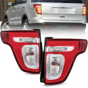 Niligt Taillight Assembly Compatible with 2011 2012 2013 2014 2015 Ford Explorer Rear Lamp Replacement OE Style with LED and halogen bulbs Driver Side and Passenger Side