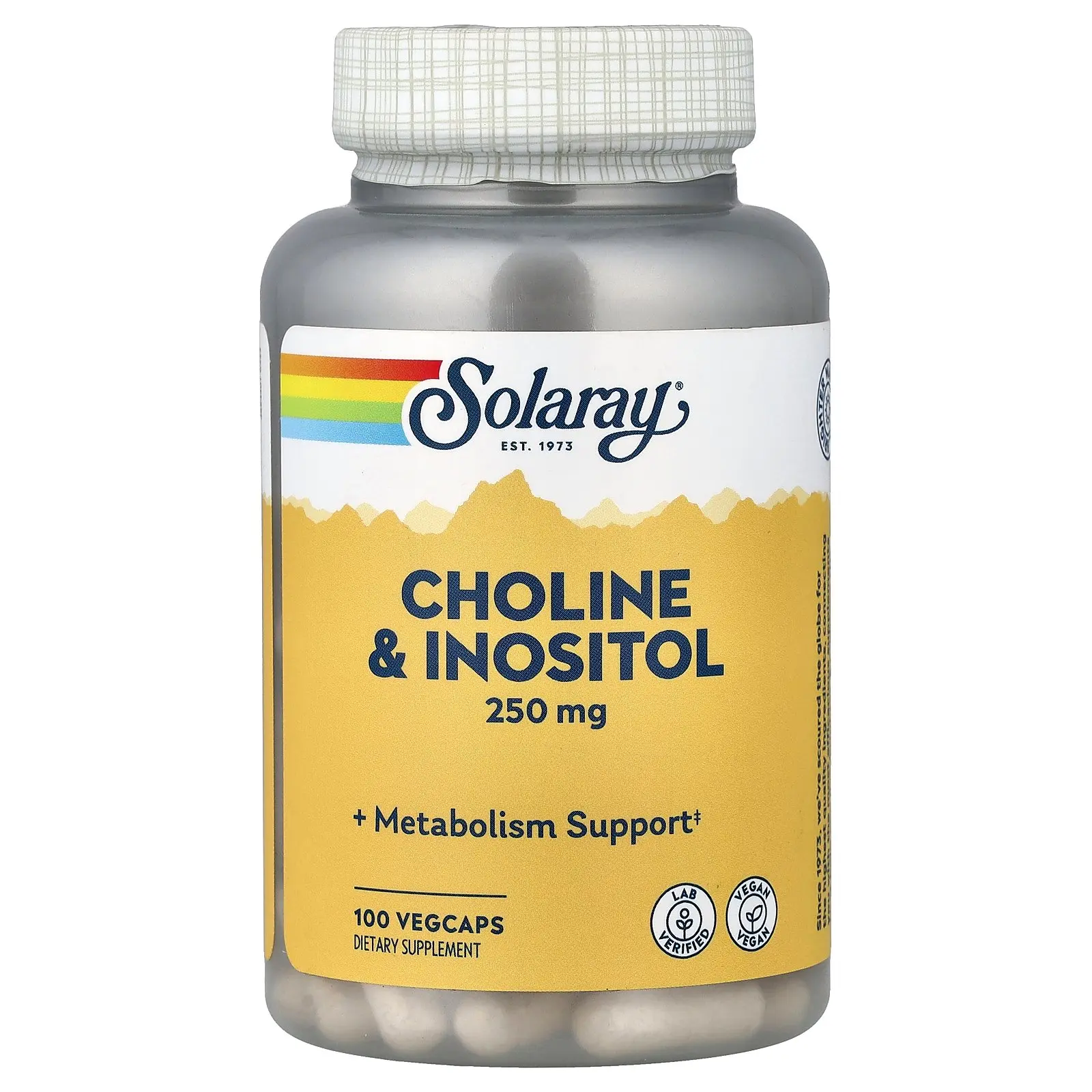Solaray Choline & Inositol, 100 VegCaps