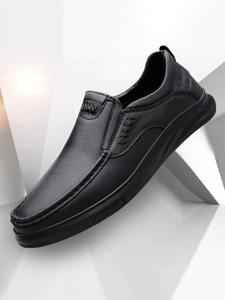 men's casual slip-on loafers, fashionable solid color loafers for daily wear, lightweight breathable comfortable shoes for daily wear, boy