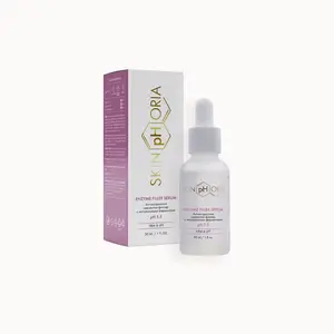 SkinPhoria Enzyme Filler Serum - Anti-aging Face Serum for Wrinkles & Fine Lines - pH 5.5 Balancing Hydrating Formula with Peptide, Matsutake Mushroom & Squalane - 30ml