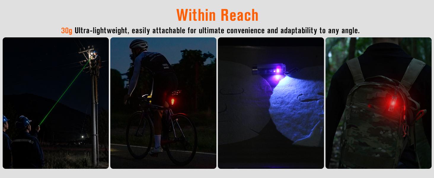 Summervibe Nicron K11 Pro Magnetic Keychain Flashlight, 550 Lumens RGB & UV Laser Light, 12H Runtime, 82M Beam, IPX4 Waterproof Rechargeable EDC Light for Outdoor Camping Emergency Use Summervibe Nicron K11 Pro Magnetic Keychain Flashlight, 550 Lumens RGB & UV Laser Light, 12H Runtime, 82M Beam, IPX4 Waterproof Rechargeable EDC Light for Outdoor Camping Emergency Use