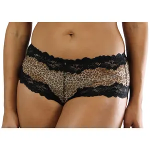 Lunaire Barbados Mid-Rise Boyshort Panty with Lace Trim Detail