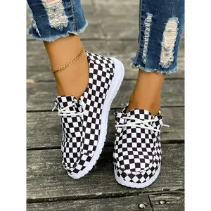 Women's Leopard Print Casual Shoes, Breathable Eva Sole, Round Toe Slip-On Sneakers, All Season Comfortable Walking & Running Shoes