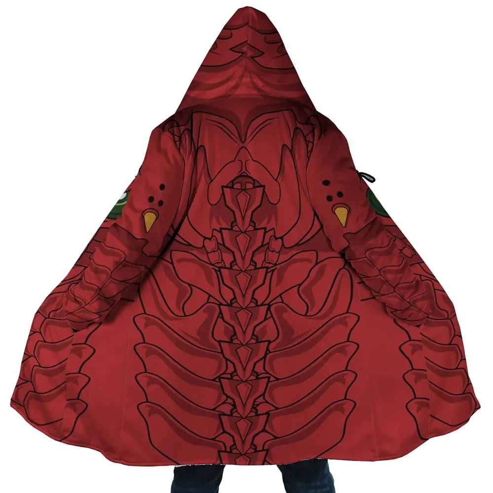 DxD Red Dragon Emperor Dream Cloak Coat, Anime Men's Women's Hooded coat, Fleece Jackets Coats, Gift For Men And Women