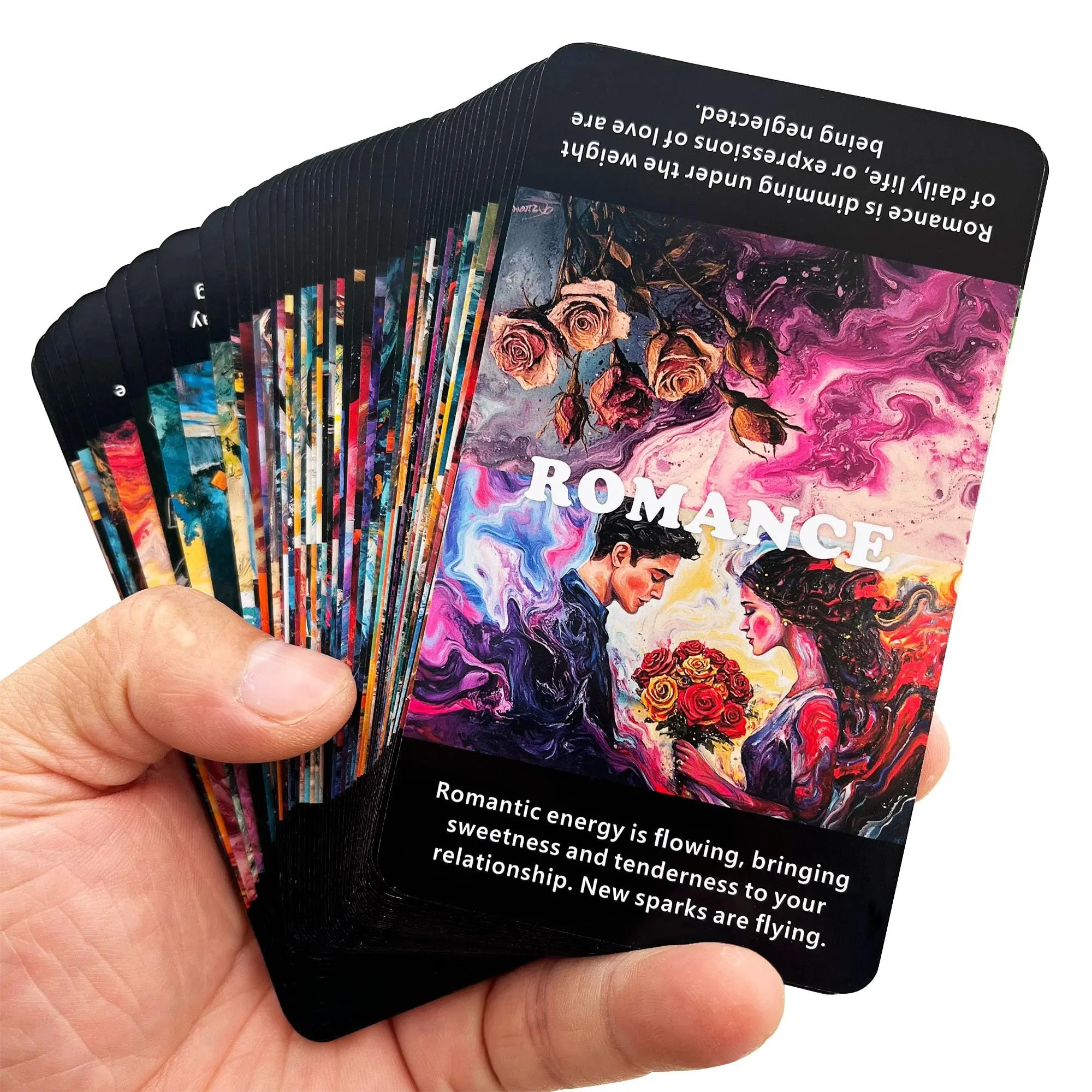 Harmony Heart Oracle Card Game, 56pcs/box Divination Card, Card Games for Party, Family, Friends, Fun Game for Holiday Gathering