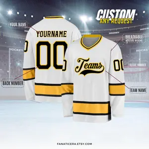 Custom Ice Hockey Jersey for Men Women Youth,Sweatshirt Personalized Name Number,Hockey Shirts Sports Uniform for Hockey Fans Gift H4