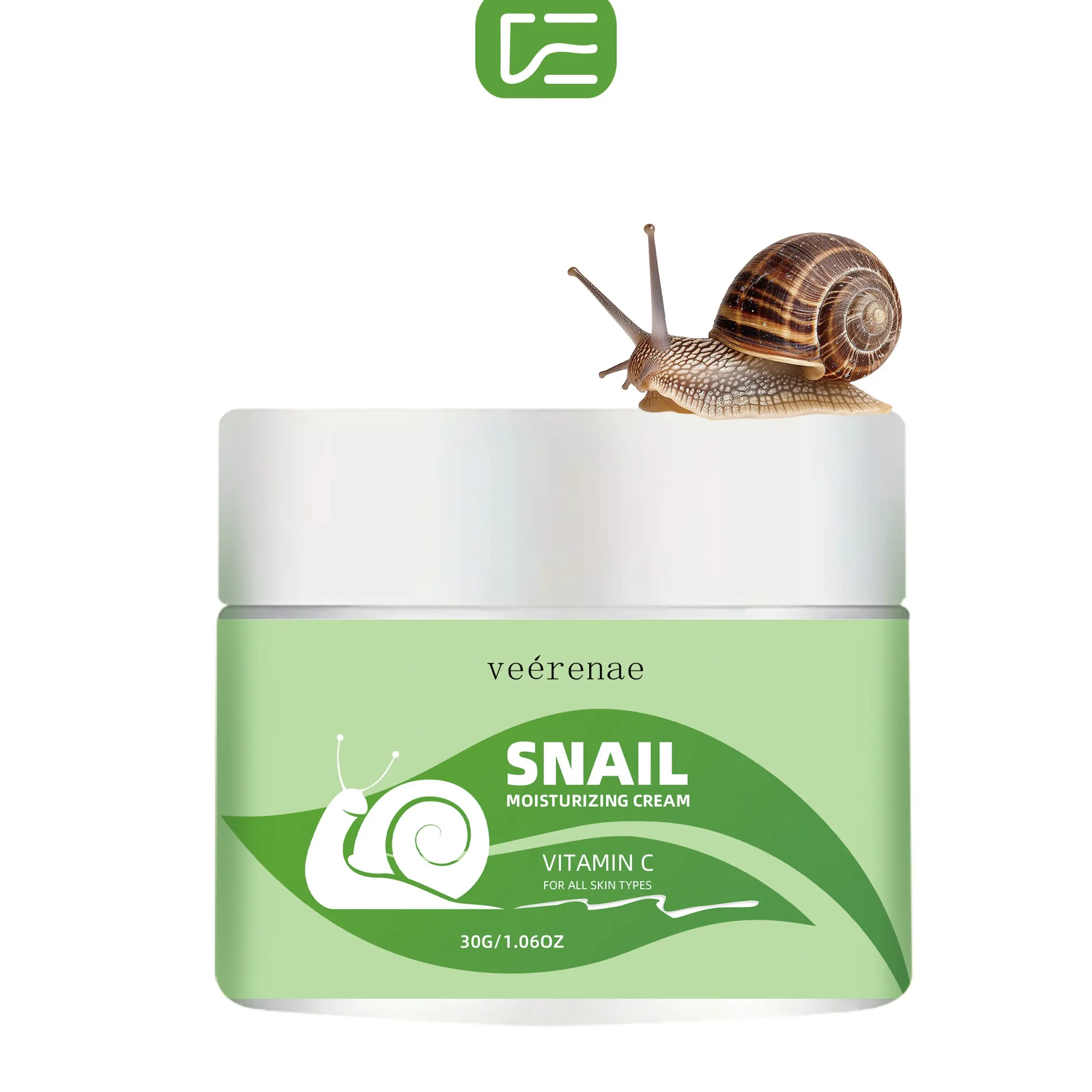 veérenae Snail Moisturizing Cream With Snail Mucin Extract Deep Hydration Hydrating Nourishing Cream For Face & Neck Unisex Regular Size Suitable For All Skin Types Morning Night Daily Moisturizer Daily Skincare