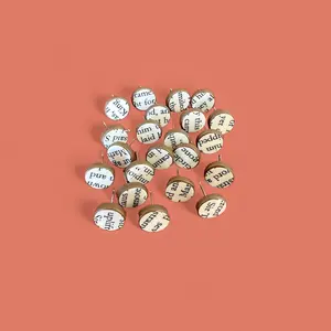 Book Page Earring Studs | Book Lover Earrings