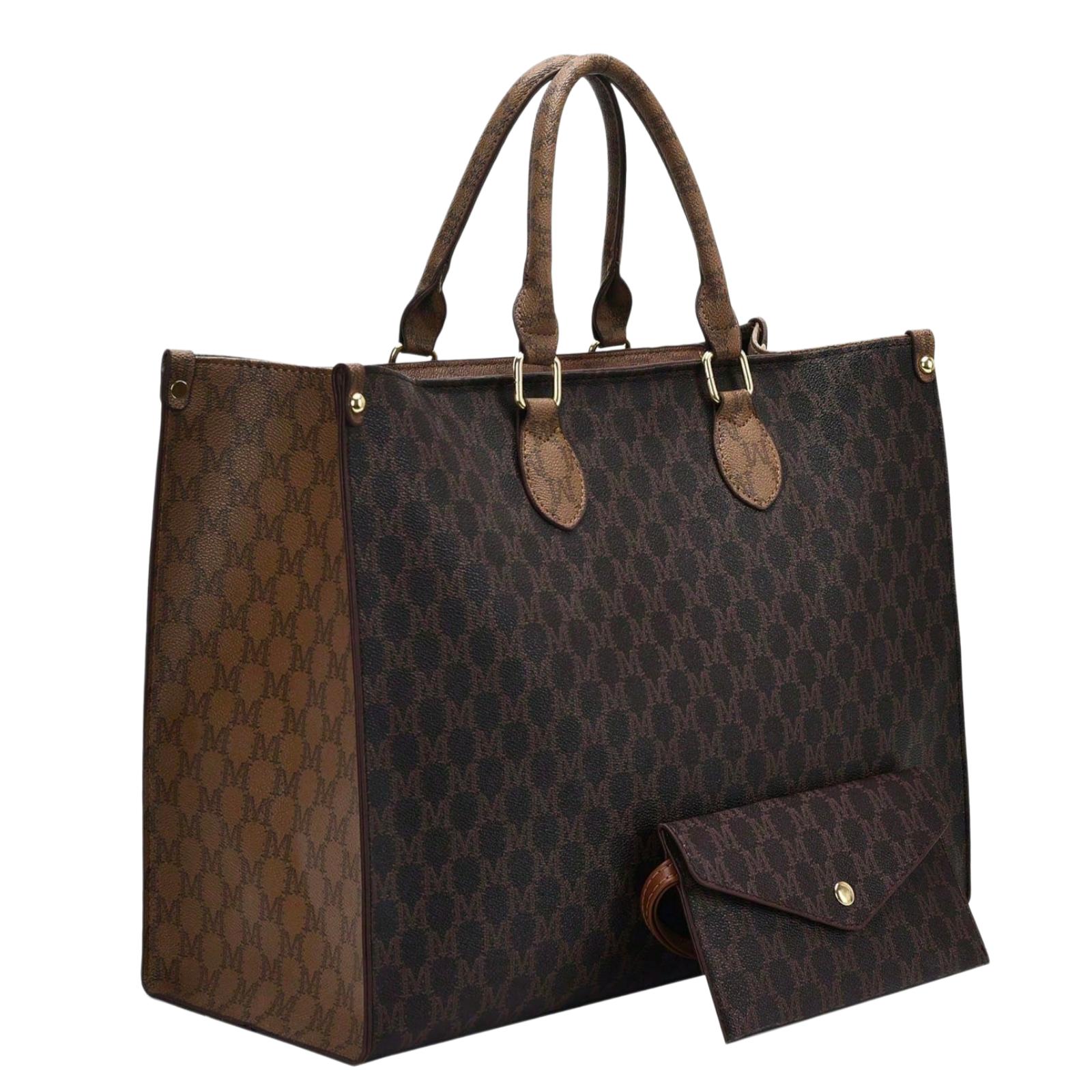 Fashion Print, Four Seasons Versatile Travel Shopping Bag, Oversized Tote Bag with Wallet, Large Capacity Shoulder Work Bag, Suitable for Business and Daily Use