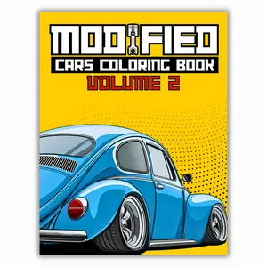 Modified Cars Coloring Book Volume 2: JDM, Retro & Sport Car Illustrations Detailed Designs Vibrant Comics Manga