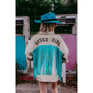 Rodeo Fringe Snap Front Shirt Jacket