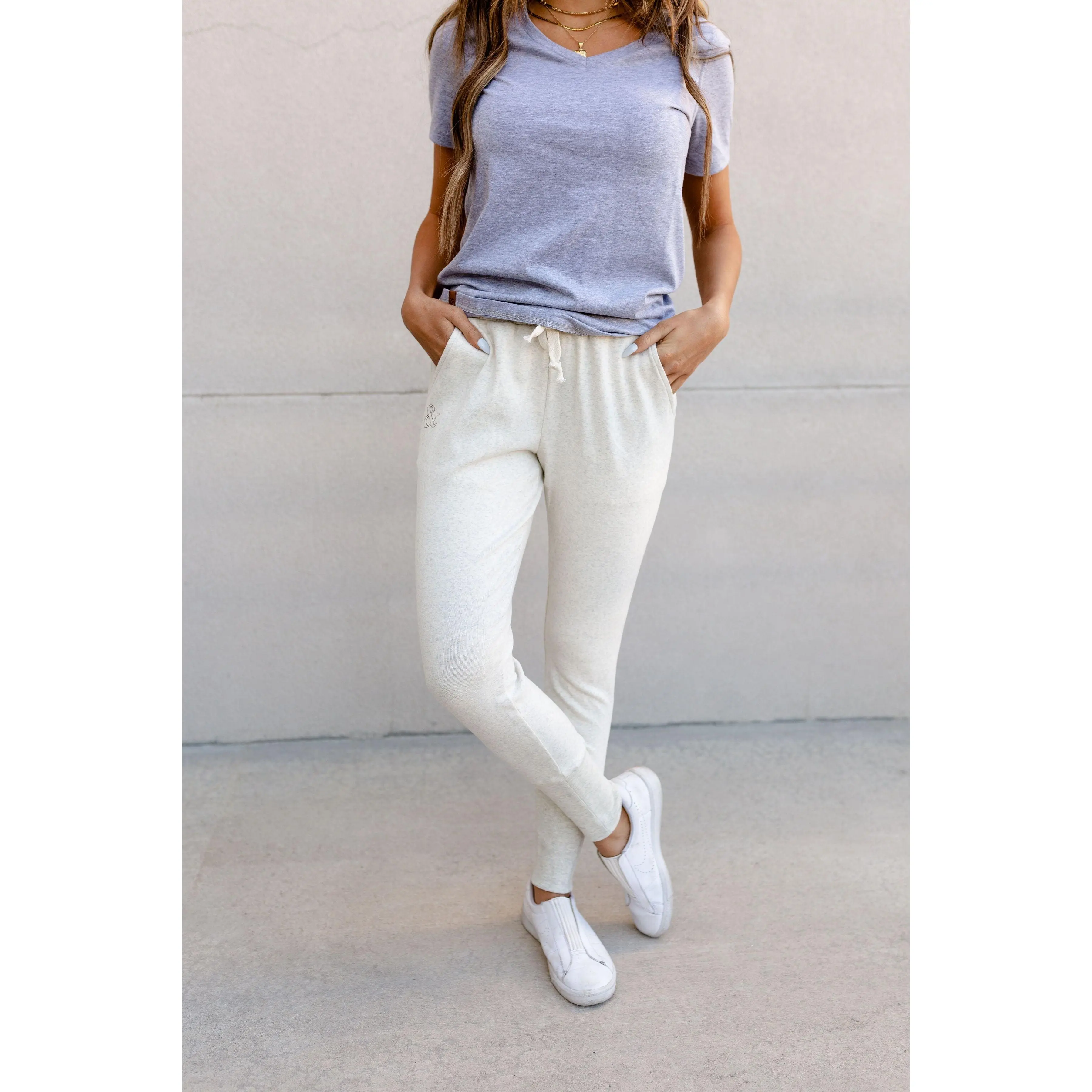 Ampersand Avenue Triple Stretch Joggers - Oatmeal