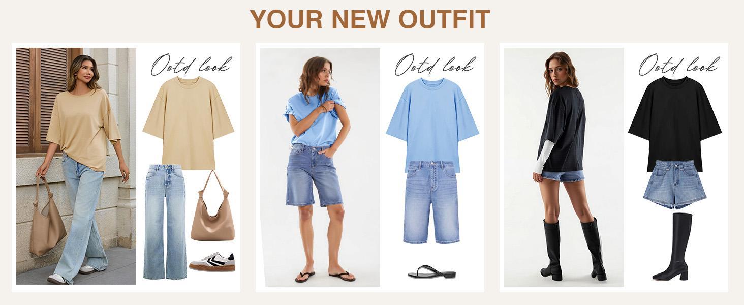 Imily Bela Womens 2026 New Summer Style Oversized Half Sleeve T-Shirts Casual Crew Neck Tunic Tops Loose Fit Boxy Basic Tees Imily Bela Womens 2026 New Summer Style Oversized Half Sleeve T-Shirts Casual Crew Neck Tunic Tops Loose Fit Boxy Basic Tees