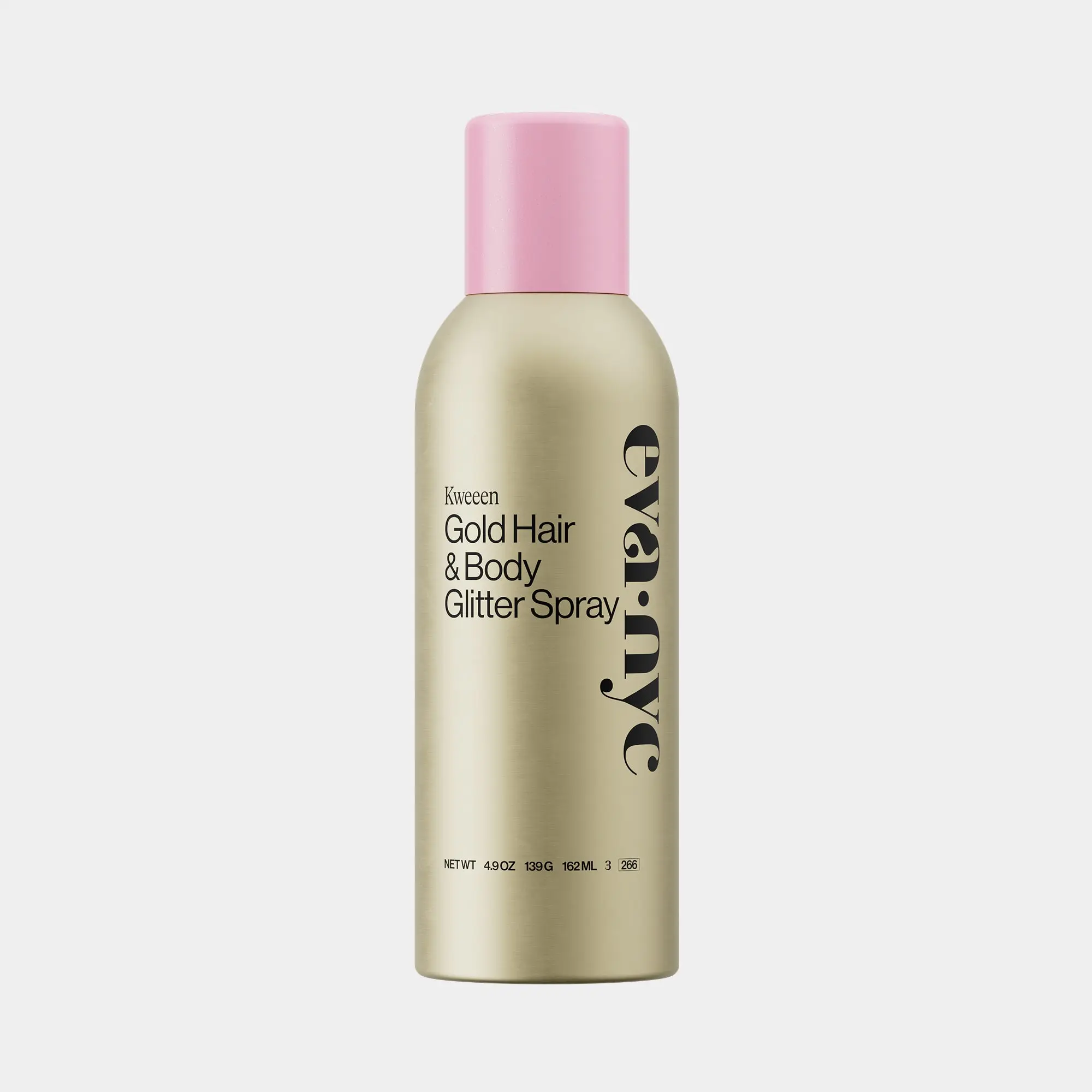 Eva NYC Kweeen Gold Glitter Spray for Hair & Body Lightweight Shimmer