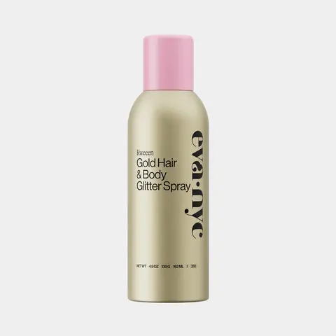 Eva NYC Kweeen Gold Glitter Spray for Hair & Body Lightweight Shimmer