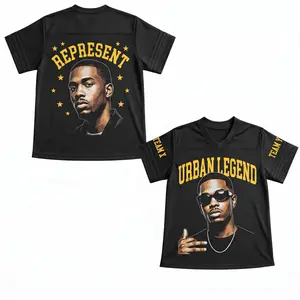 CUSTOM NAME Urban Legend Represent Jersey – Street Icon Drip / All-Over Print Pique & Mesh Football Jersey