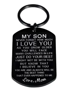 Stainless Steel Keychain Gift for Him & Her, Heartfelt Message, Ideal Boho Design Suitable for All Seasons, Perfect Present for Teens