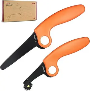 2-Pack Kids Cardboard Construction Tool Kit with Precision Scoring Wheel - Anti-Stick Blades & Safety Guard for STEM Crafts & DIY Building Projects