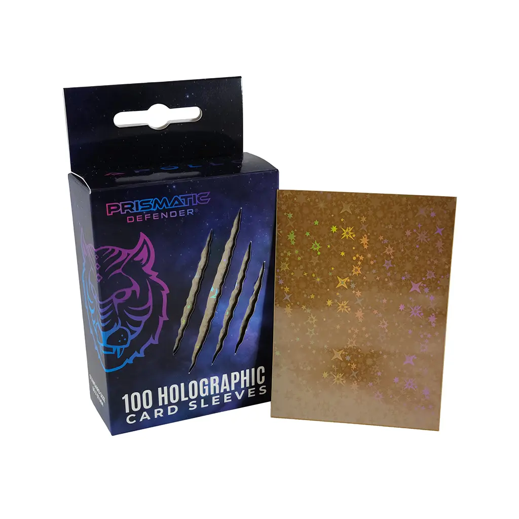 Prismatic Defender STARFIELD (Stars) Holographic Card Sleeves - 100  Standard Sleeves (66 x 91 mm) TCG & Trading Cards - MTG, Pokemon, Lorcana,  Digimon - TikTok Shop