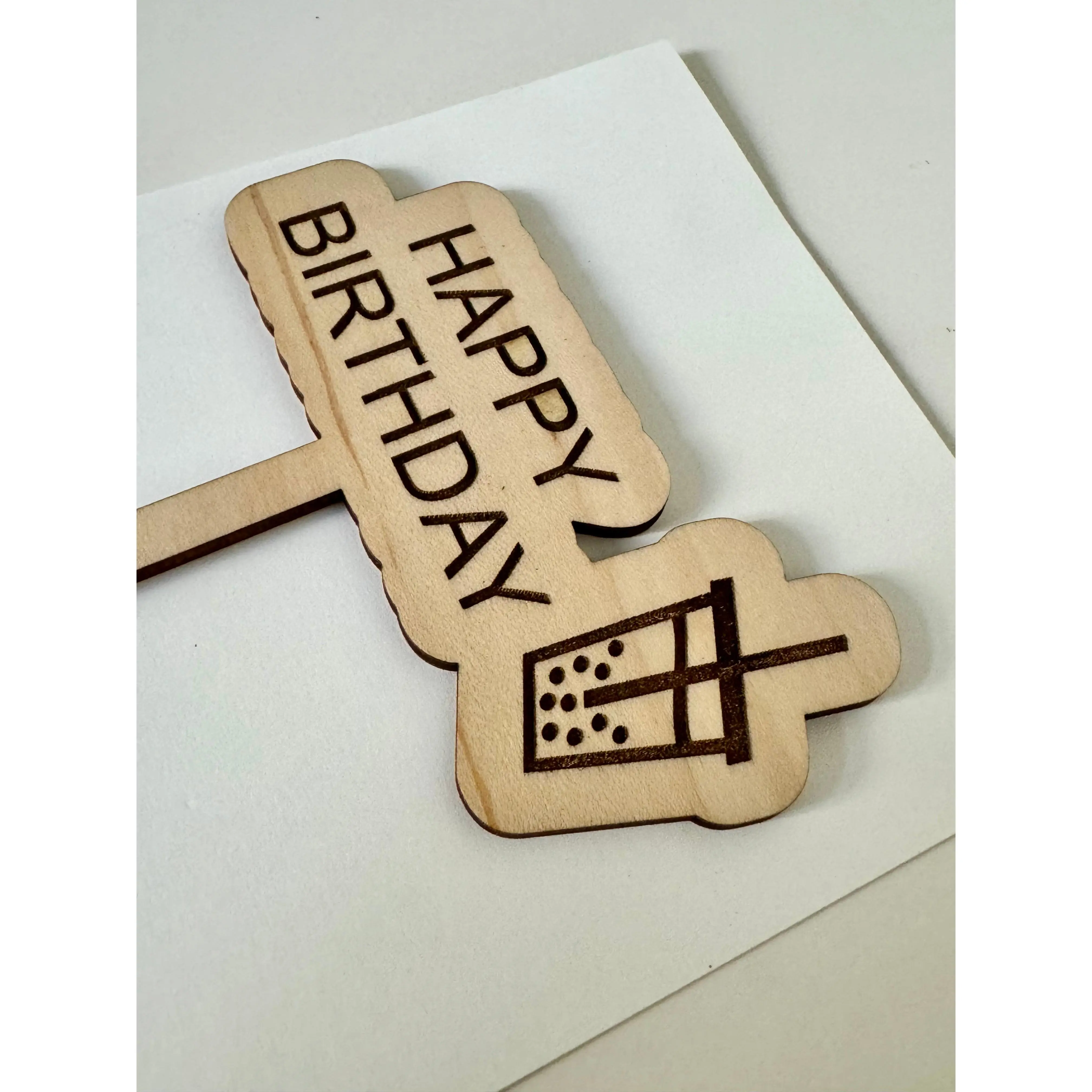 Boba Time “Happy Birthday” Cake Topper - Ready to Ship