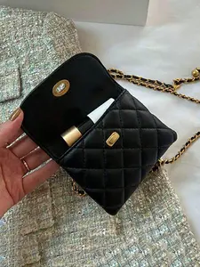 Women's Elegant Minimalist Chain Strap Fanny Pack, Fashionable Versatile Sling Bag with Adjustable Strap, Stylish Women's Waist Bag for Daily Use, Chain Belt Bag