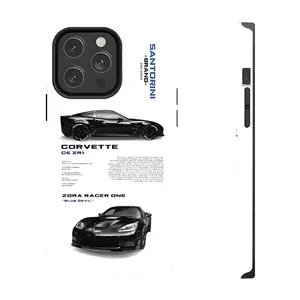 Corvette C6 ZR1 Dark Phone Case, Car Phone Case Suitable for iPhone 17/16/15/14/13/12/11 Pro Max/Plus and  Samsung Galaxy S23FE/22/23/24/25