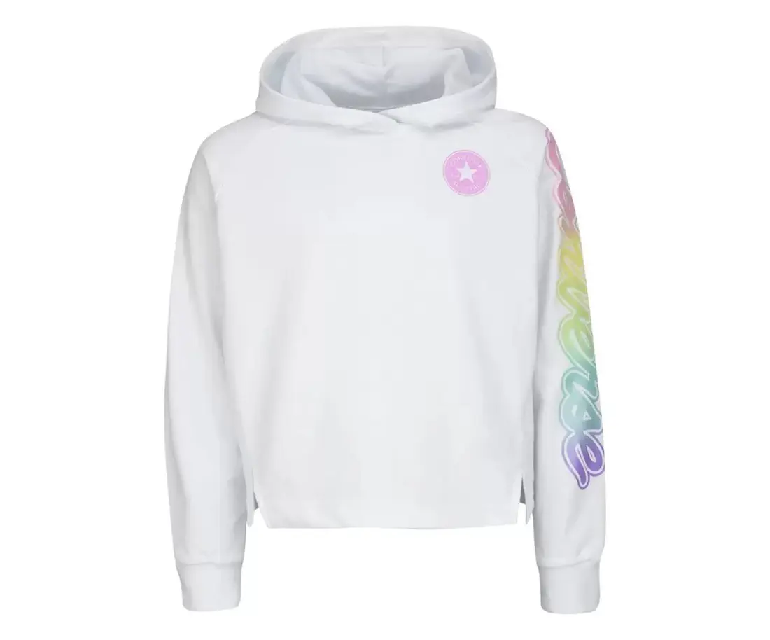 Converse Pullover Logo-Graphic Girls Active Hoodies