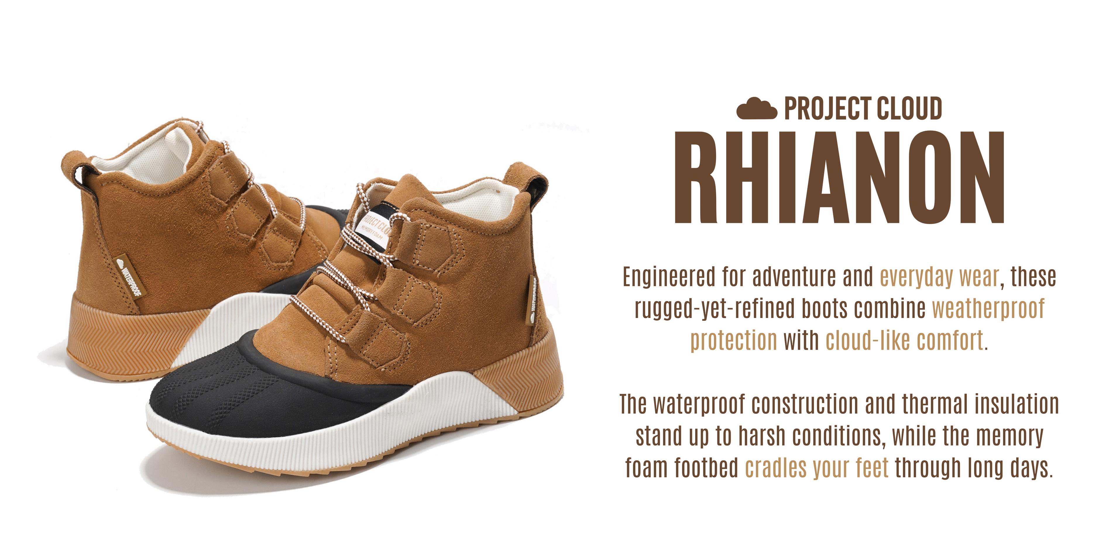 Project Cloud Women's | Waterproof Snow Boots | Memory Foam Insole | Non-Slip - Rhianon