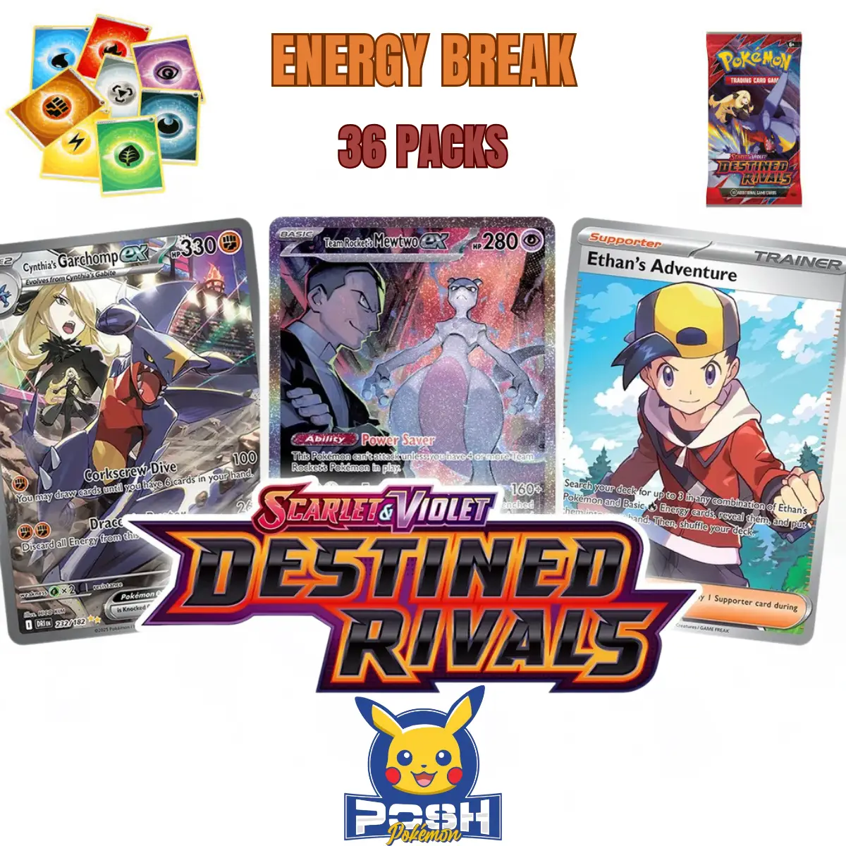 (36) Pokemon Scarlet & Violet Destined Rivals Energy Break
