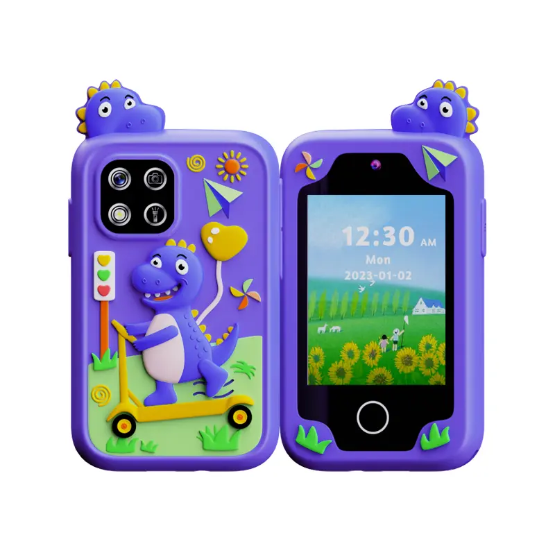 Kids Smart Phone - 2.8" HD Display, Dual Camera, 20 Games, MP3, Videos, Step Counter, Alarms, Rechargeable Batteries, Camera Toy Tablets & Computers, Educational Toy for 3-10 Year Old Girls, Christmas Birthday Gift