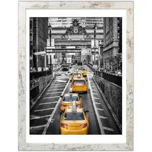 12x16 Frames Display 11x14 Picture with Mat or 12 x 16 Photo Without Mat Rustic Style Picture Frame Wall Art for Living Room Wall Mounting Decor