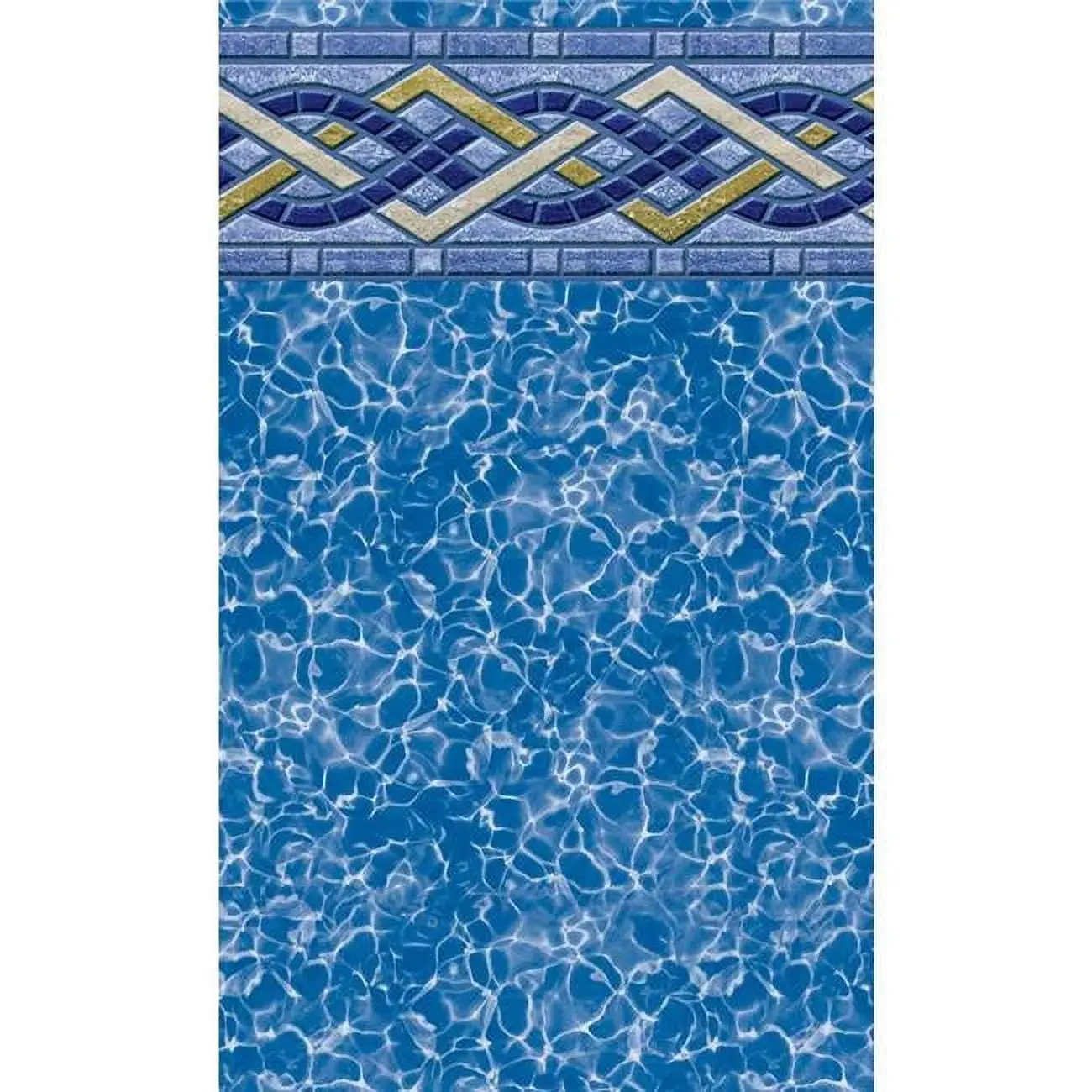 GLI Pool Product Oval Uni-Bead Replacement Liner, 15x21 ft Oval Brighton Prism 52 in Above Ground Pool Liner, Made to Last, 15 X 21 Ft