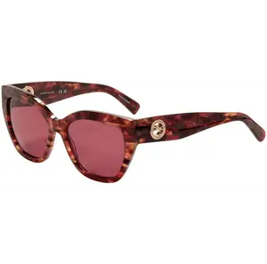 Longchamp Women's 55mm Textured Red Sunglasses LO741S-606-55