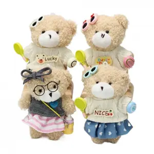 Cute Bear Plush Keychain pendant,Toy for Kids and adult as Gift, Stuffed Animal Toy , Car Decoration backpack doceration, bags' hang out plushes