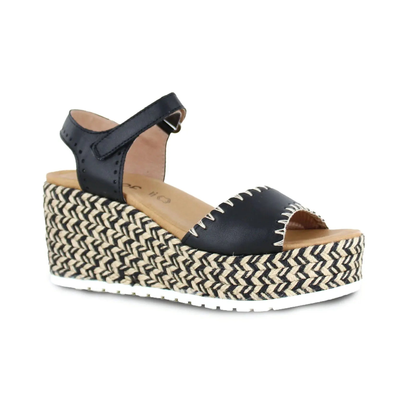Naot Blanes Sandal Jet Black Leather