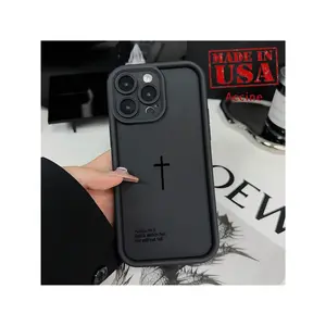 Soft Case Compatible For IPhone 16 Pro 15 14 Plus 16e 13 12 Mini 11 Promax X XS Max XR Xsmax Faith Works Pattern Camera Lens Protective Durable Cover Gift For Boy
