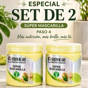 Set of 2 El Secreto de Aris Super Mascarilla Paso 4